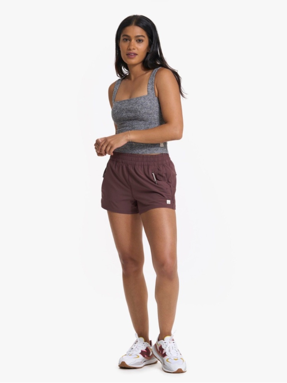 Vuori Elevation Square Neck Tank | Heather Grey Women’s Size Medium